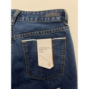 NWT Volcom SZ 7 (29 x 32) Selvedge Skinny Super Stoned Jean Dark Wash Button Fly